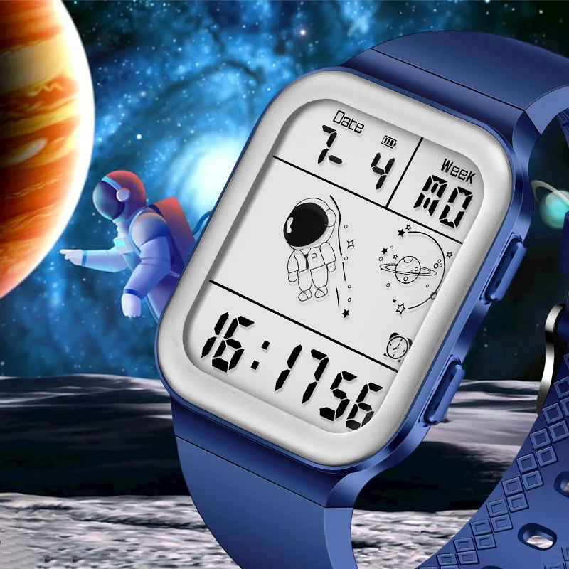 

LIGE New Fashion Watch For Men Top Brand Luxury Astronaut Electronic Digital Watches Alarm Sports Waterproof Luminous Wristwatch