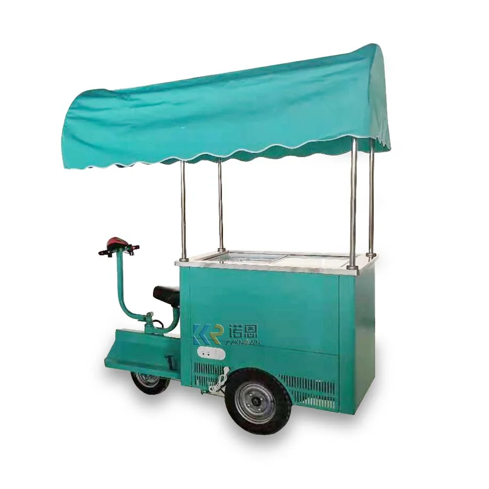 

2023 Commercial Use Custom Design Professional Fried Ice Cream Cart Machine For Sale Europe Popsicle Vending Van for Sale