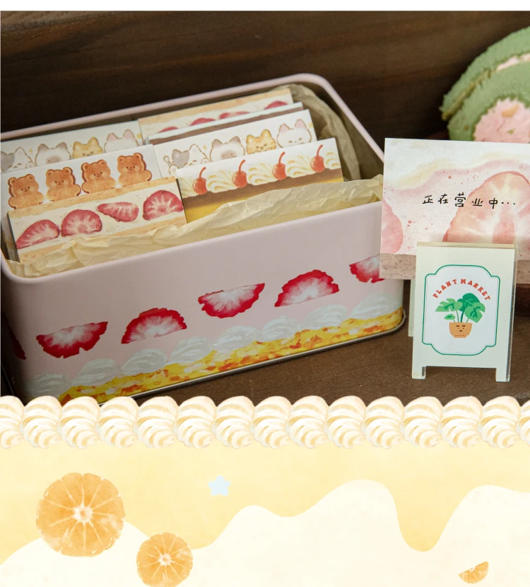 50 Stück/Packung Kawaii Frucht-Thema Niedliches handgezeichnetes Mini-Nachrichtenpapier Scrapbook Schul- und Bürobedarf – Detail 2