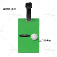Custom Funny Sport Golf Ball Luggage Tag With Name Card Privacy Cover ID Label for Travel Bag Suitcase 1