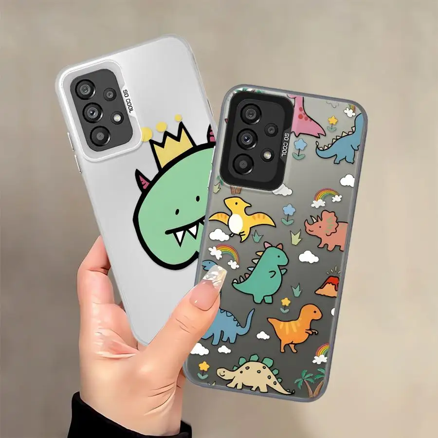 Cartoon Dinosaur Phone Cover Case - Vibrant & Fun Design