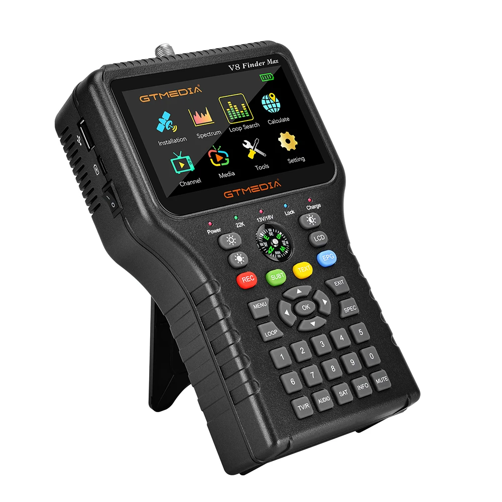 Satellite Signal Finder GTMEDIA V8 Finder max DVB-S/S2/S2X H.264/H.265 (8 bit) H.265 ACM