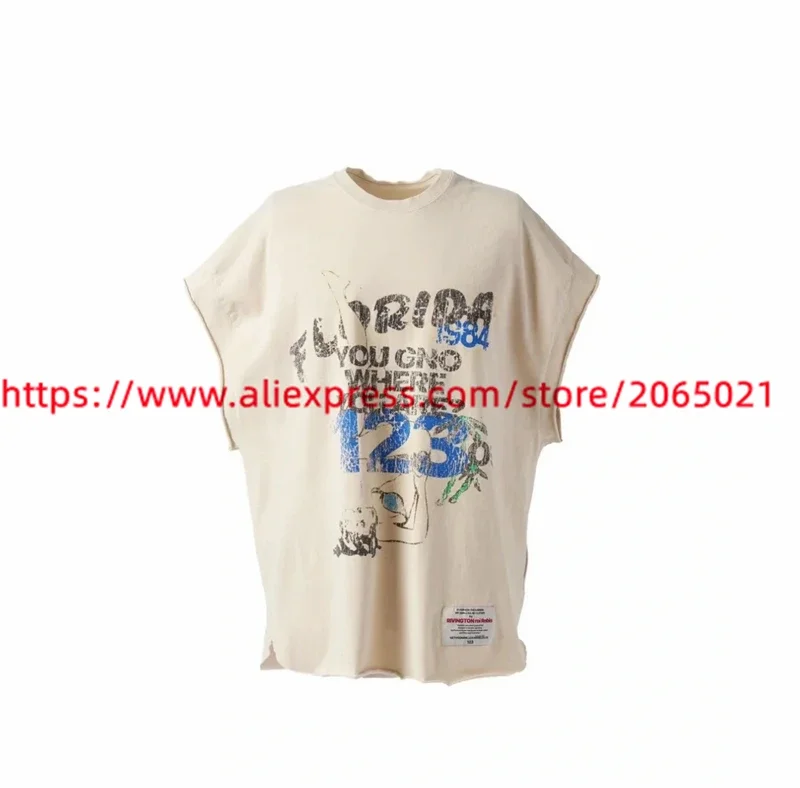 RRR-123 25SS R'CHON Muscle T-shirt Tank Tops Washed Men