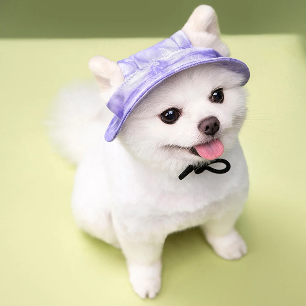 thumbnail image 1 of Sombreros parasol de verano para perros y gatos, transpirables y ajustables, para perros pequeños, Schnauzer, Shih Tzu, accesorios para cachorros, 1 of 5