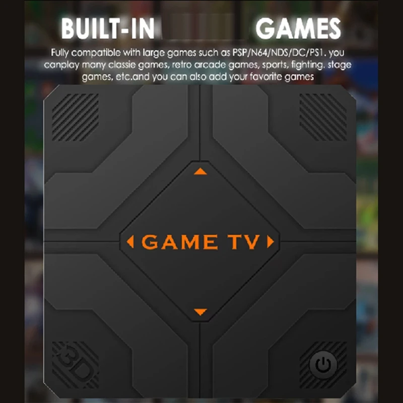 V5 레트로 게임 콘솔, 45000 게임, 듀얼 핸드헬드 게임 콘솔, TV 박스 게임 컨트롤러, 홈 게임 시스템, 64G
