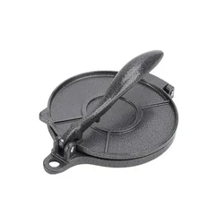 Aluminium Alloy Tortilla and Dough Press - Kitchen Cooking Tool (Black 20CM)
