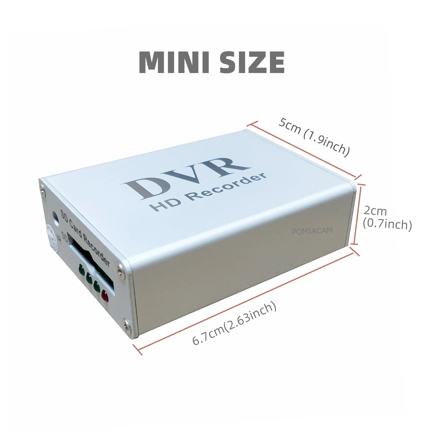 1Ch CCTV MINI DVR Video Recorder with AV in, AV Out,  Video Recorder by SD card  for FPV camera with AV cable video recording