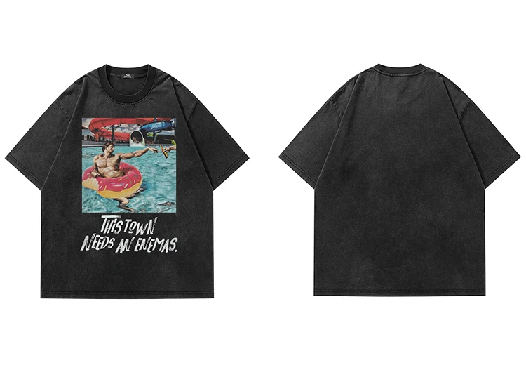 Donut Float Poolside Graphic T-Shirt Sd2f80186f52c4b9d83dcbe355a8beef1N