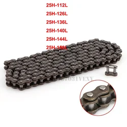 Heavy - Duty Stainless Steel Chain for Pocket Bikes and Mini Motorcycles (25H - 144L)