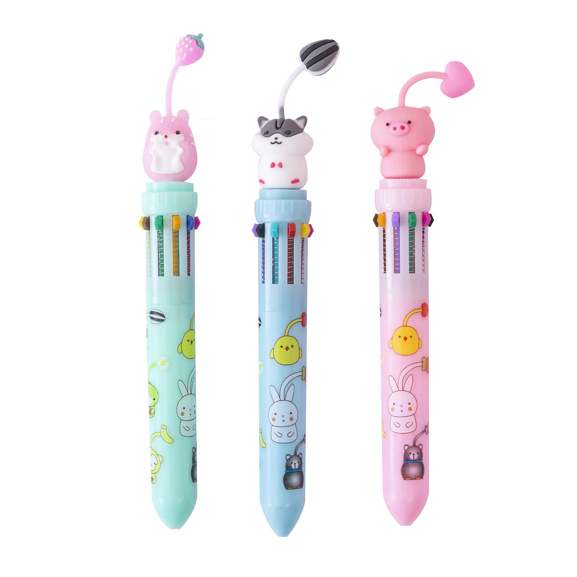 40Pcs Multicolor Pen In One, 4-In-1 0.5Mm Fine Point