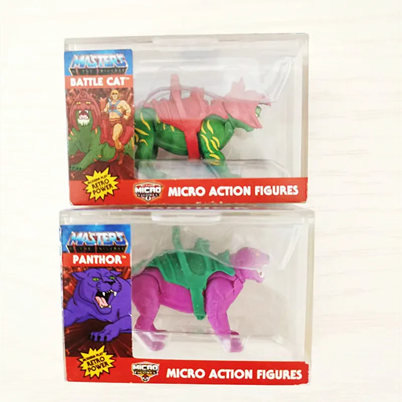 Confezione Regalo Da 6Cm Mini He-Man Battle Cat Pantor Masters And Universe Action Figure Joint Doll Kids Hard Pvc