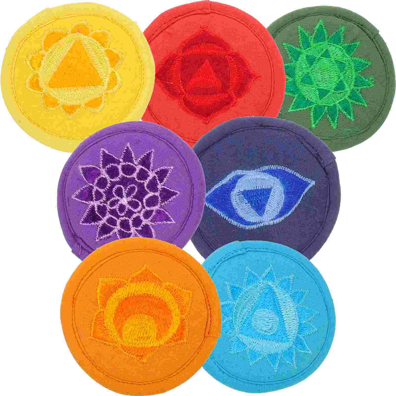 

7 Pcs Bowl Bottom Mat Tibetan Singing Pillow Holder Pad Cushion Prayer for Sound Set