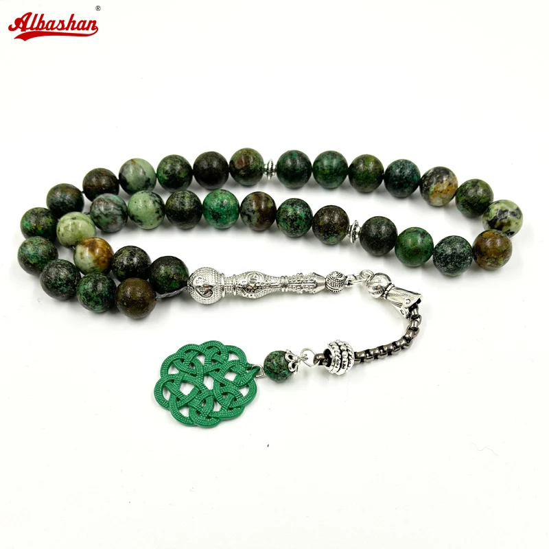 

Натуральная африканская бирюза tasbih