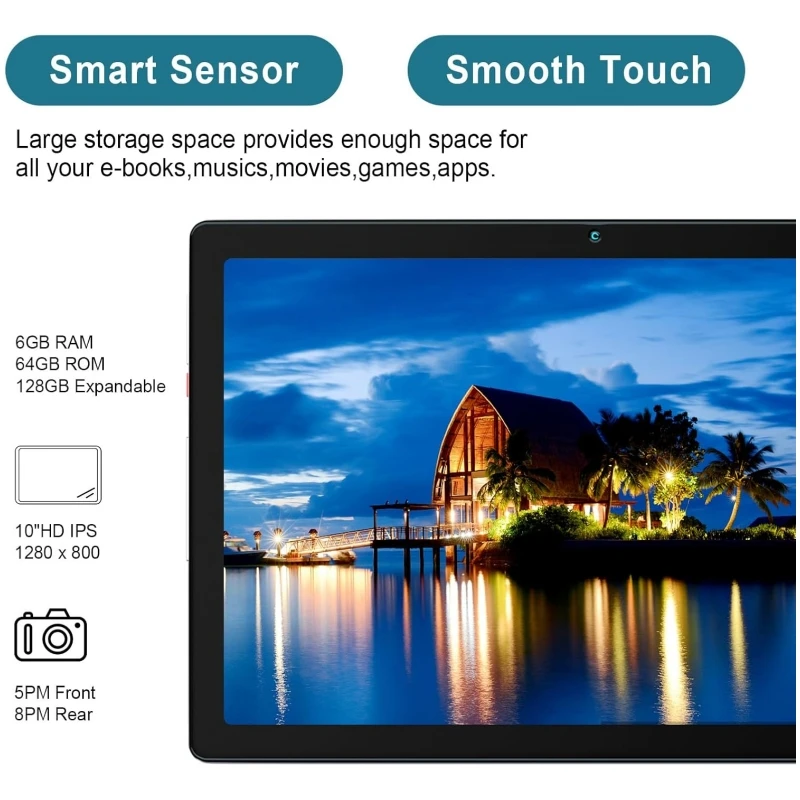 Newest 10.1 INCH 2GB RAM 64GB ROM K10 Andriod 13 Tablet PC CPU  SC7731 Quad-Core WIFI  Type-C USB 3
