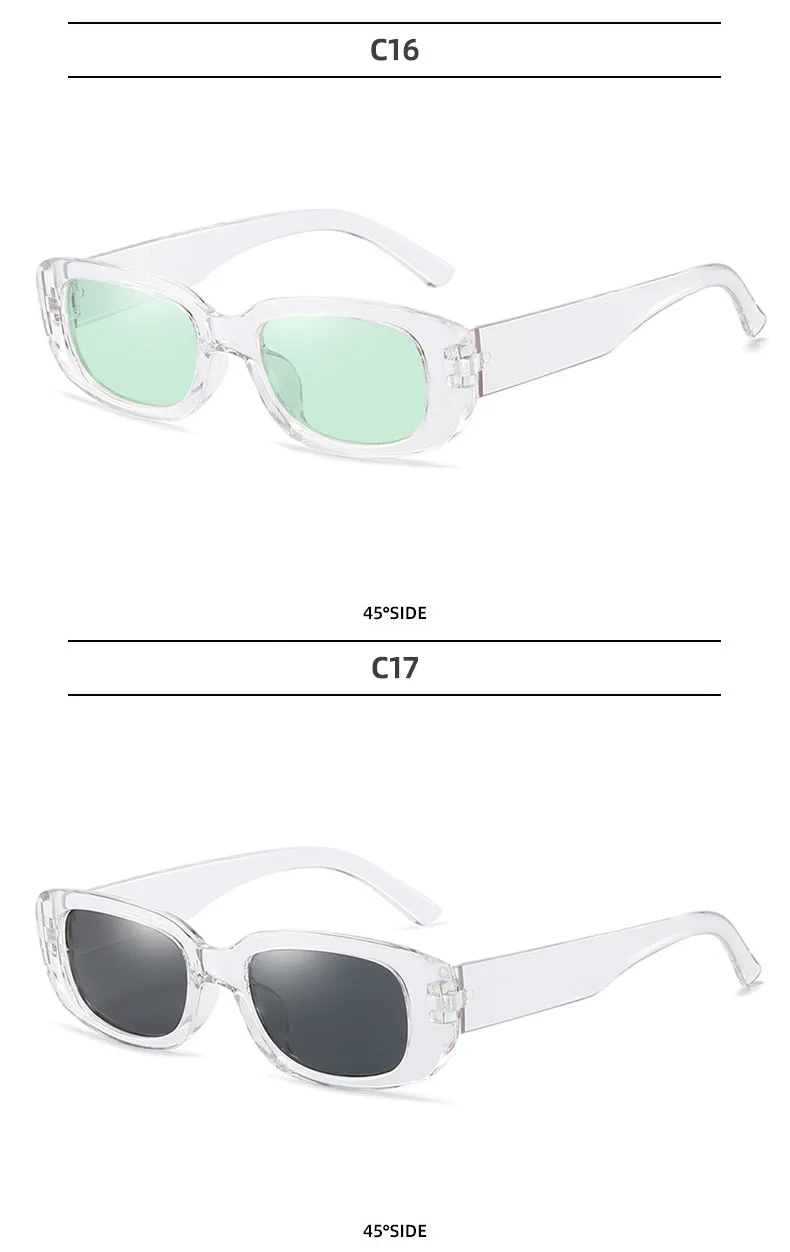 Steampunk Rectangle Sunglasses For Men And Women Uv400 Protection_voghion.com