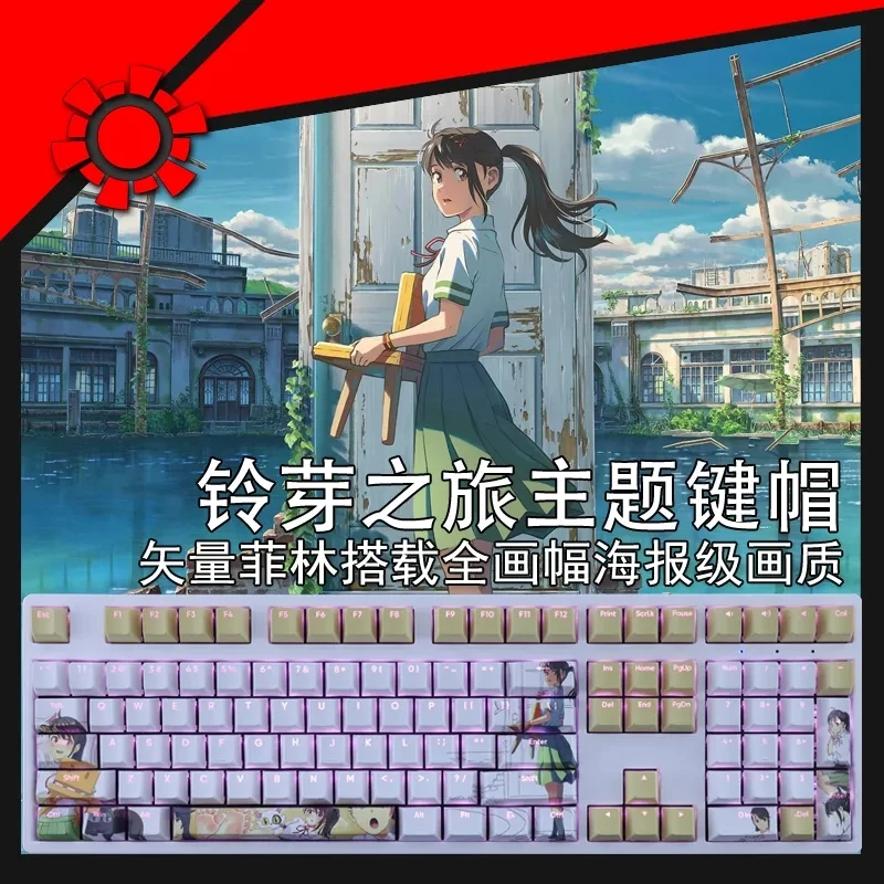 

Translucent 108 keysThe Journey of Lingya Game animation keycaps cool design Mechanical keyboard cap