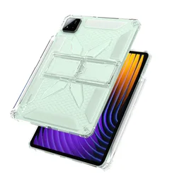 Enhanced Tablet Case with Pencil Holder and Air - Bag Protection - Universal Fit - MI PAD 5 11 INCH (Clear)