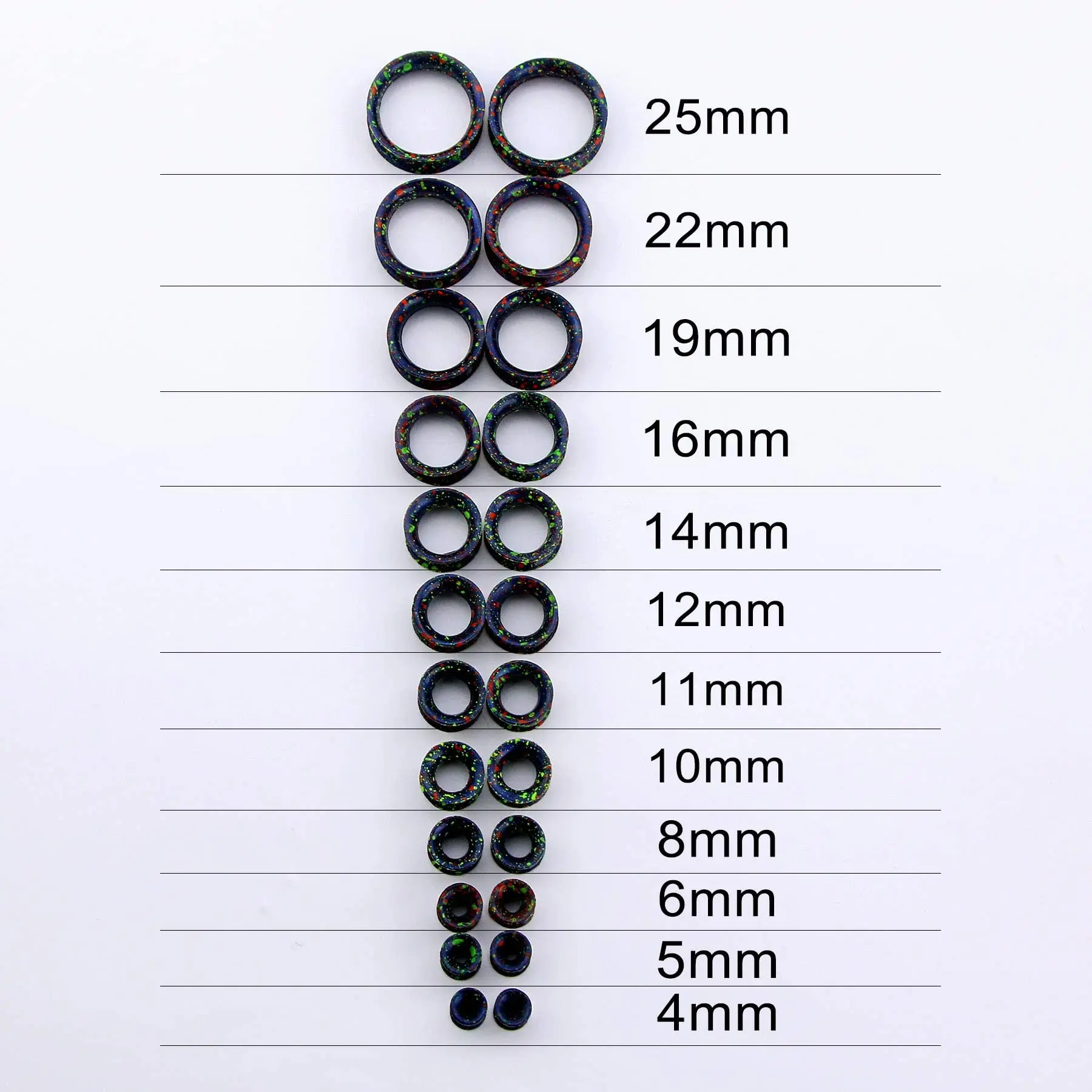 2/8PCS 3-20mm Flexible Silicone Double Flared Ear Gauges Tunnels Plugs Expander Stretchers Body Piercing Jewelry for Women Men piercing jewelry ear piercing jewelry body piercing jewelry body jewelry