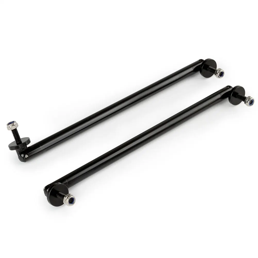 

200mm Black Color Racing Car Modification Telescopic Surrounding Rod Front Bumper Lip Splitter Spoiler Strut Rod Tie Support Bar