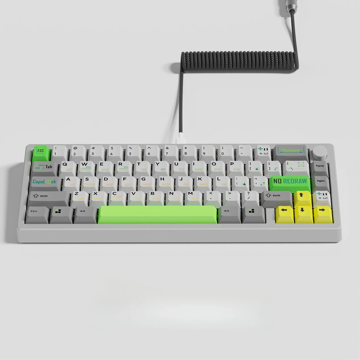 Echome-pbt Dye Subbed Keyboard Cap Cad Desenho Keycap Retro169 Chaves Perfil Cereja Acessórios Teclado Mecânico - Imagem 5