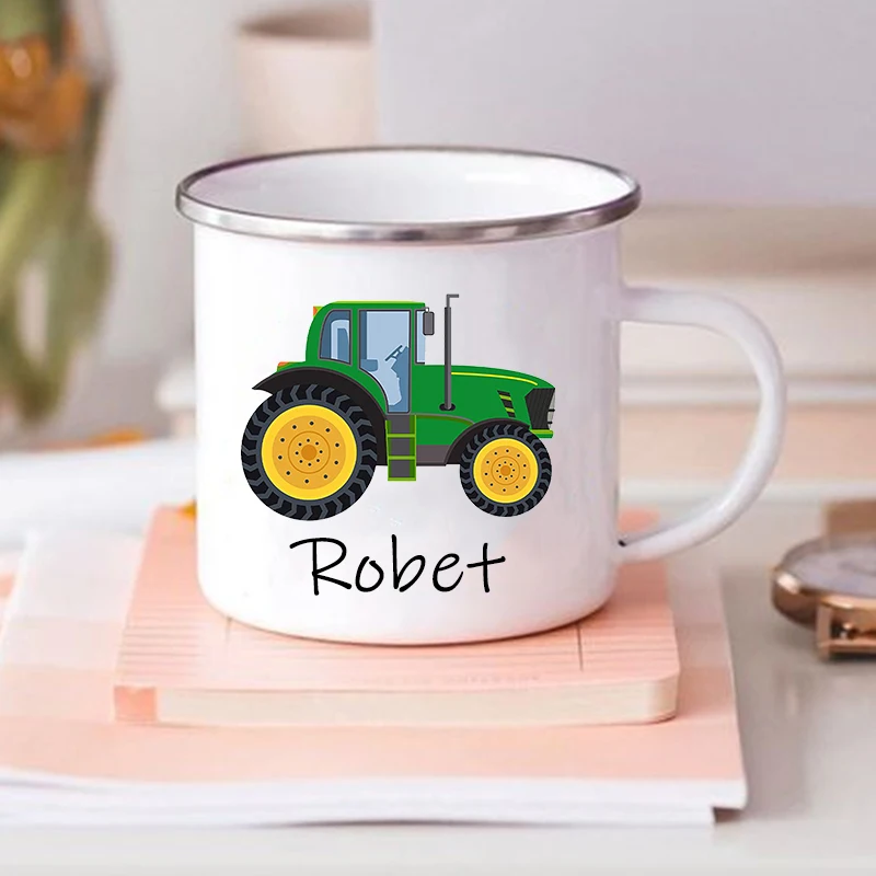 Personalized Custom Mug For Kids Hot Chocolate Car With Name Boys Kids Handle Mugs Birthday Party Favors Children's Gift