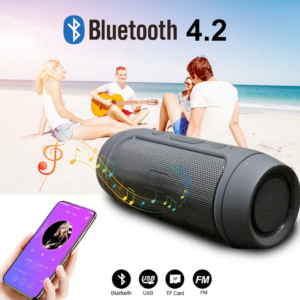 Portable Speaker Wireless Bluetooth compatible Outdoor Waterproof 3D