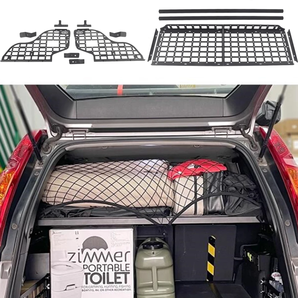 CGZ Molle 패널, 닛산 X-Trail T31 2008-2013 에 적합, 후면 트렁크 선반, 모듈식 보관 화물 정리 랙