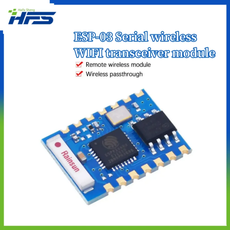 

Wireless Transceiver Receiver Module Remote Control Module, Integrated RISC Processor, I2S Interface, ESP8266 ESP03 ESP-03 SPI