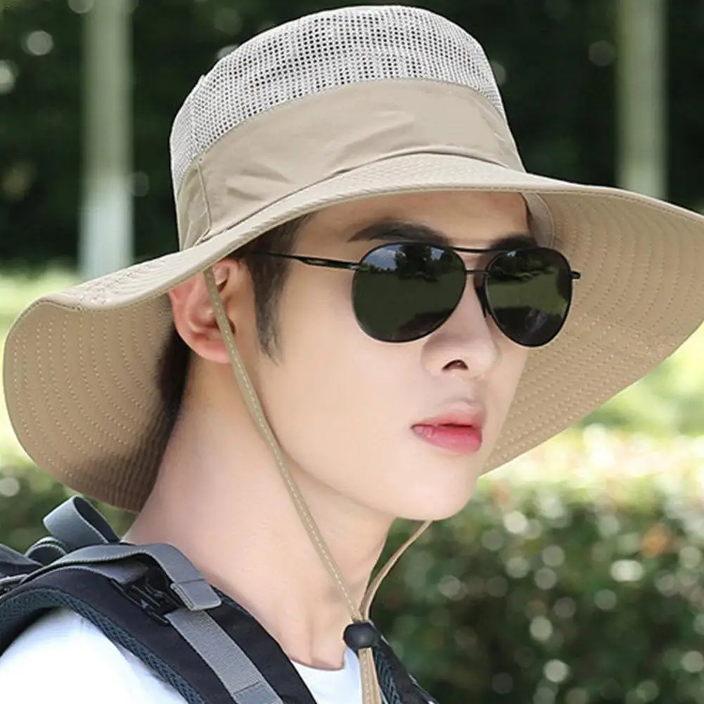 UV-proof Big Eaves Hat Summer Sunshade Fisherman Sunscreen Outdoor fishing Waterproof Quick drying Breathable Umbrella Cap Men sun hat fisherman hat sun protection hat