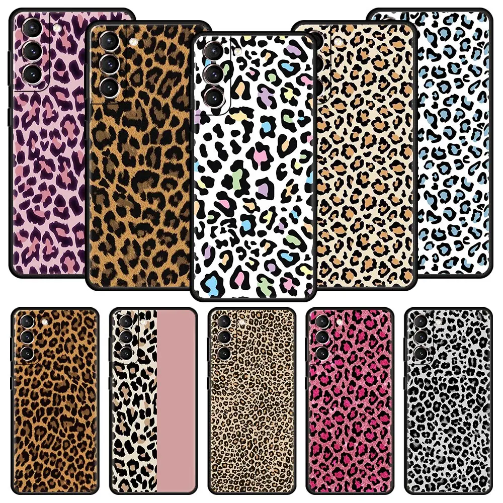 Leopard Cheetah Print Soft Silicone Phone Case Cover