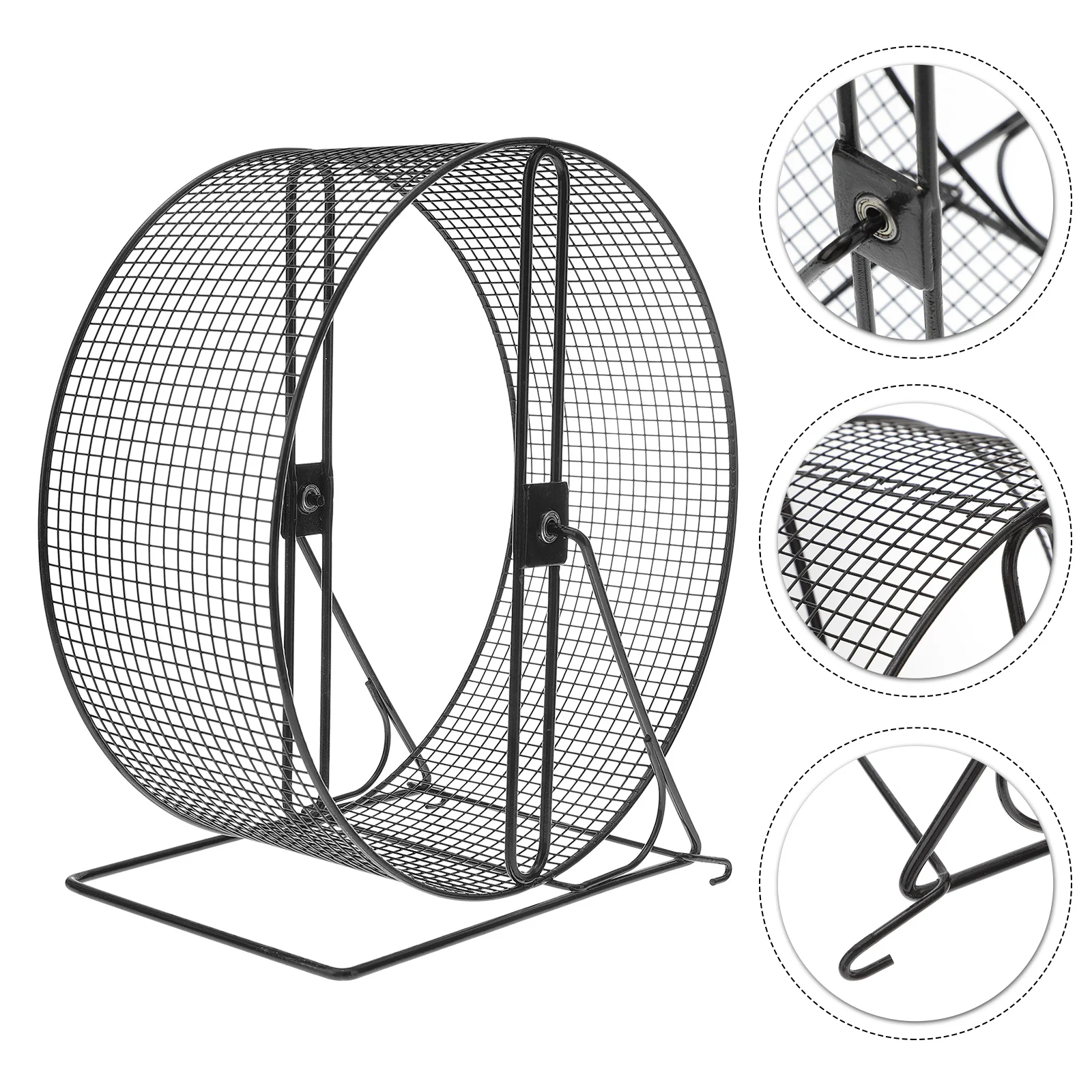 Hamster Wheelexercise Running Silent Gerbil Large Roller Small Rat Metal Dwarf Hedgehog Chinchilla Quiet Runner-Random grids exercise wheel