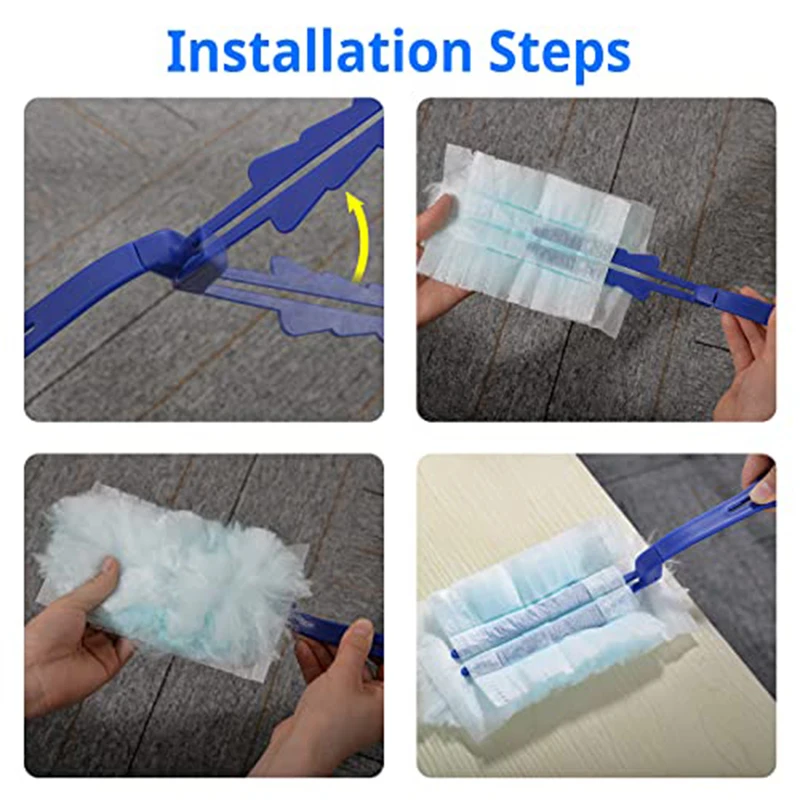 Disposable Electrostatic Dust Duster Brush Head Feather Duster Household Cleaning Tool disposable duster refills,cleaning duster,disposable feather duster,feather duster