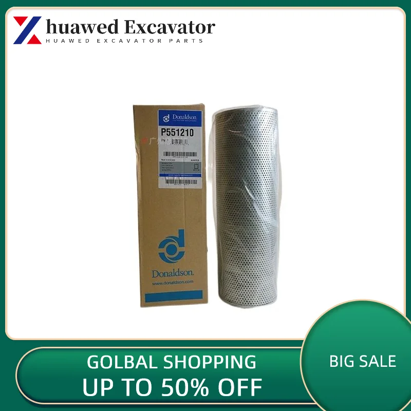 

Genuine Donaldson P551210 hydraulic filter cartridge with minor defects, special price clearance applicable to Komatsu Cat