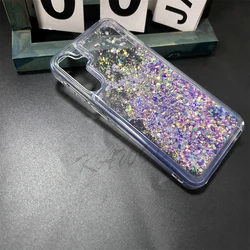 Luminous Glow - In - The - Dark Glitter Bling Phone Case Cover - Galaxy A50s (Purple)