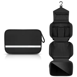 Versatile Waterproof Travel Toiletry Organizer with Hanging Hook (Black)