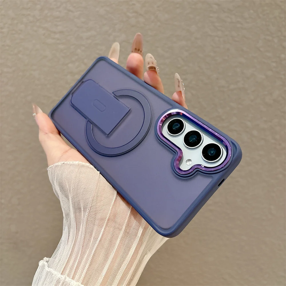 Armor Folding Magnetic Shockproof Matte Case - Durable Hard Cover