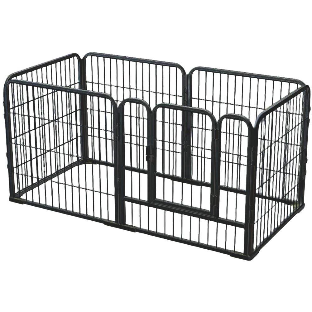 6 Panels Heavy Duty Dog Puppy Playpen Foldable Exercise Puppy Kennel Cage Heavy Duty Dog Exercise Fence for Cat Puppy Rabbits