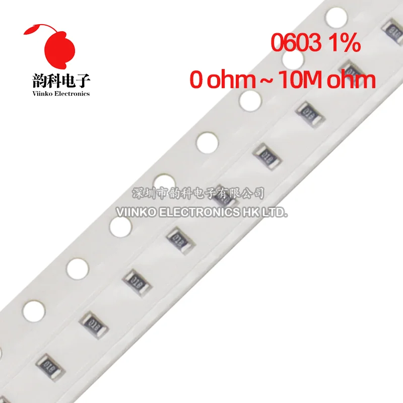 0603 SMD resistor 1% 300pcs 0R ~ 10M 1/10W 0.1 1 10 47 100 150 220 330 ohm 1K 2.2K 10K 100K 0.1R 1R 10R 100R 150R 220R 330R 1M smd resistor,smd chip resistor
