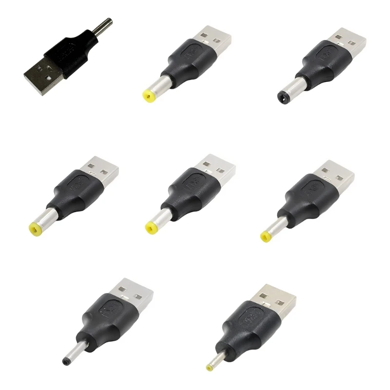 

USB Male to 2.5 3.5 4.8 5.5mm Charging Convertor Adapter Connector 4.6cm Dropship