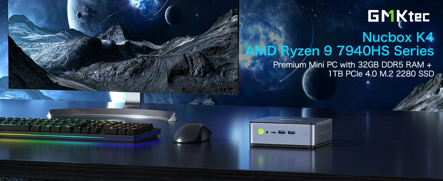 GMKtec Mini PC AMD Ryzen9 7940HS 32GB 1T
