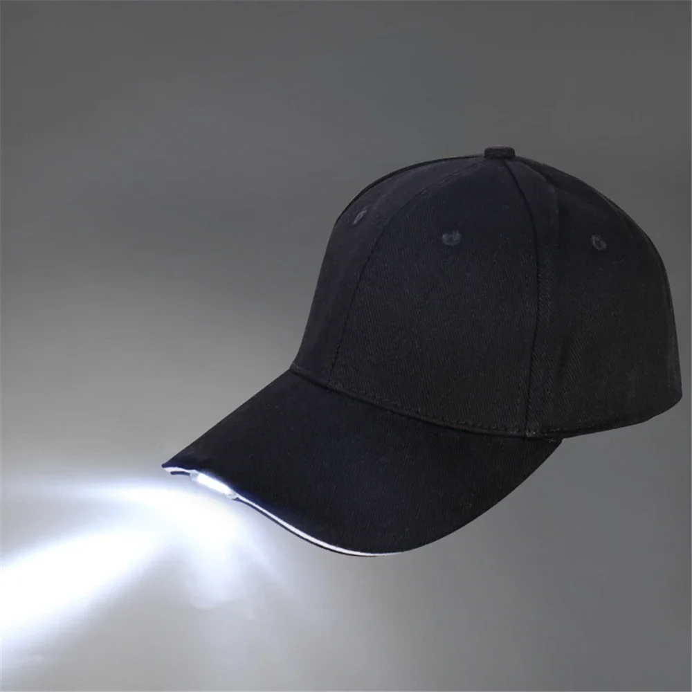 Night LED Lighting Cap Camouflage Luminous Fishing Mountaineering Hunting Baseball Cap Mountaineering Hat