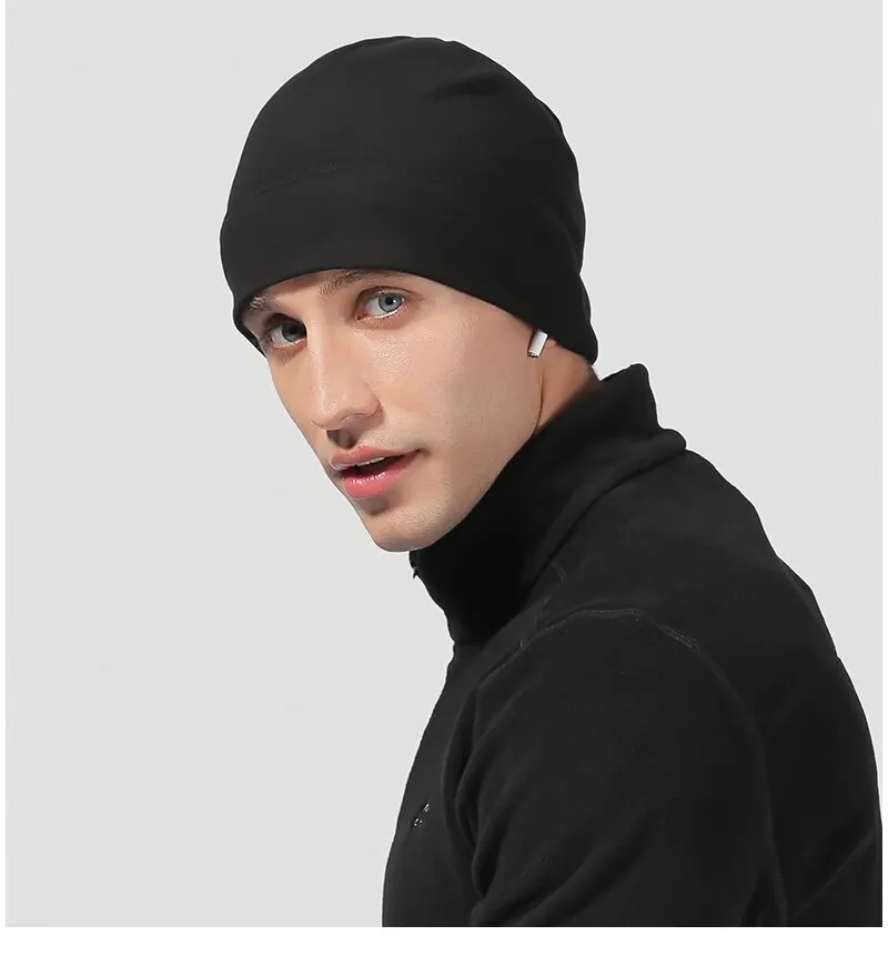 Männer Polar Fleece Mütze Winter warm Outdoor Sport Skifahren Radsport Hut wind dichte weiche Mütze Mütze Frauen Ski Fahrrad Hut – Detail 4