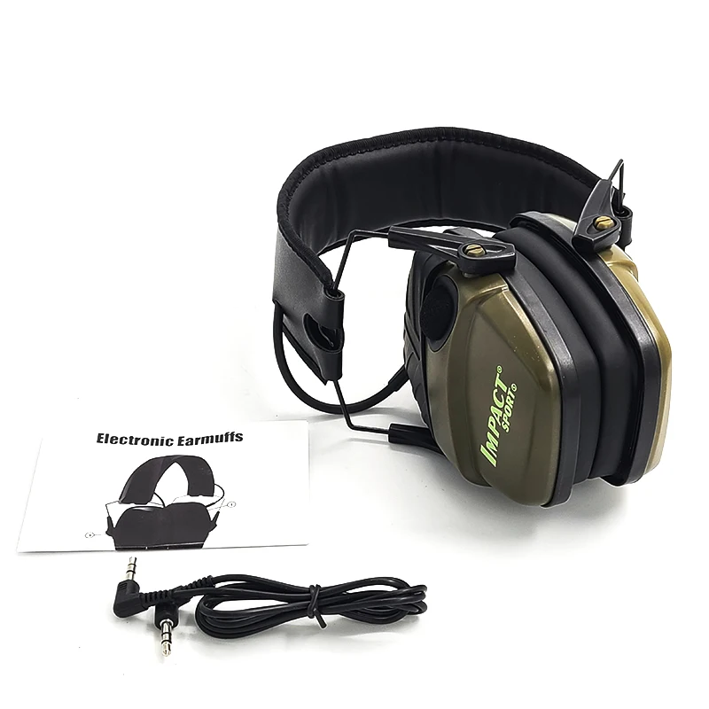 Original Tactical Electronic Shooting Earmuff Outdoor Sports Anti-noise Headset Impact Sound Amplification Hearing protective clothing and equipment