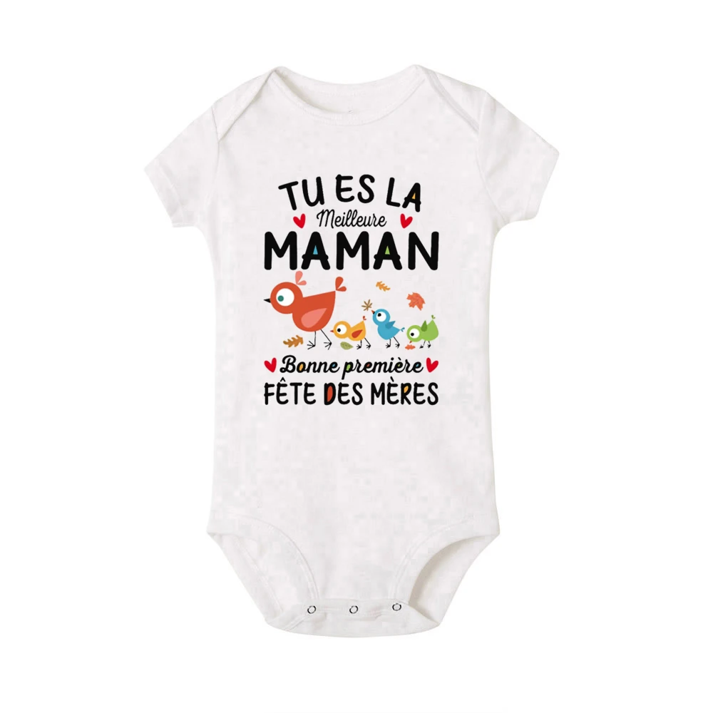 You Are The Best Mom Happy First Mother's Day Printed Baby Bodysuit Cute Newborn Summer Romper Boys Girlls Short Sleeve Jumpsuit 6