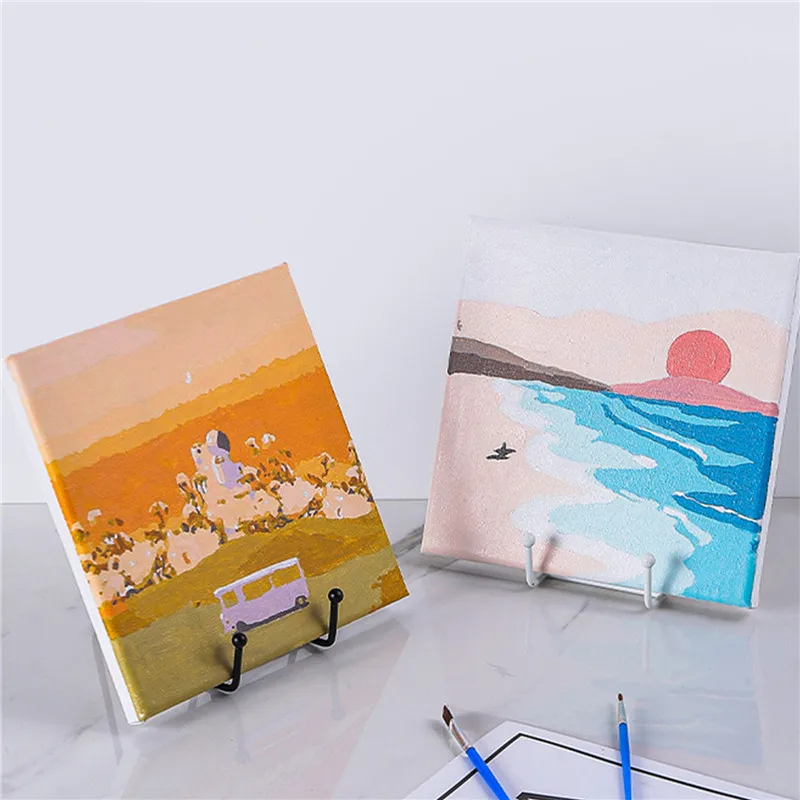 

Iron Art Display Stands Storage Rack Metal Easel Stand For Photo Picture Frame Oil Painting Plate Book Organizer Shelf Holder