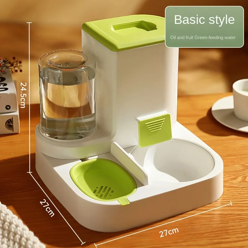 thumbnail image 1 of Comedero y dispensador de agua automático para gatos de nuevo diseño, cuenco de comida para gatos de gran capacidad 2 en 1 para suministros para mascotas, 1 of 5