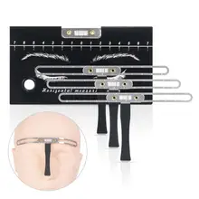 

Compact Body Art Clear Scale Eyebrow Tattoo Measuring Tool for Permanent Tattoo Tattoo Measuring Tool Eyebrow Ruler