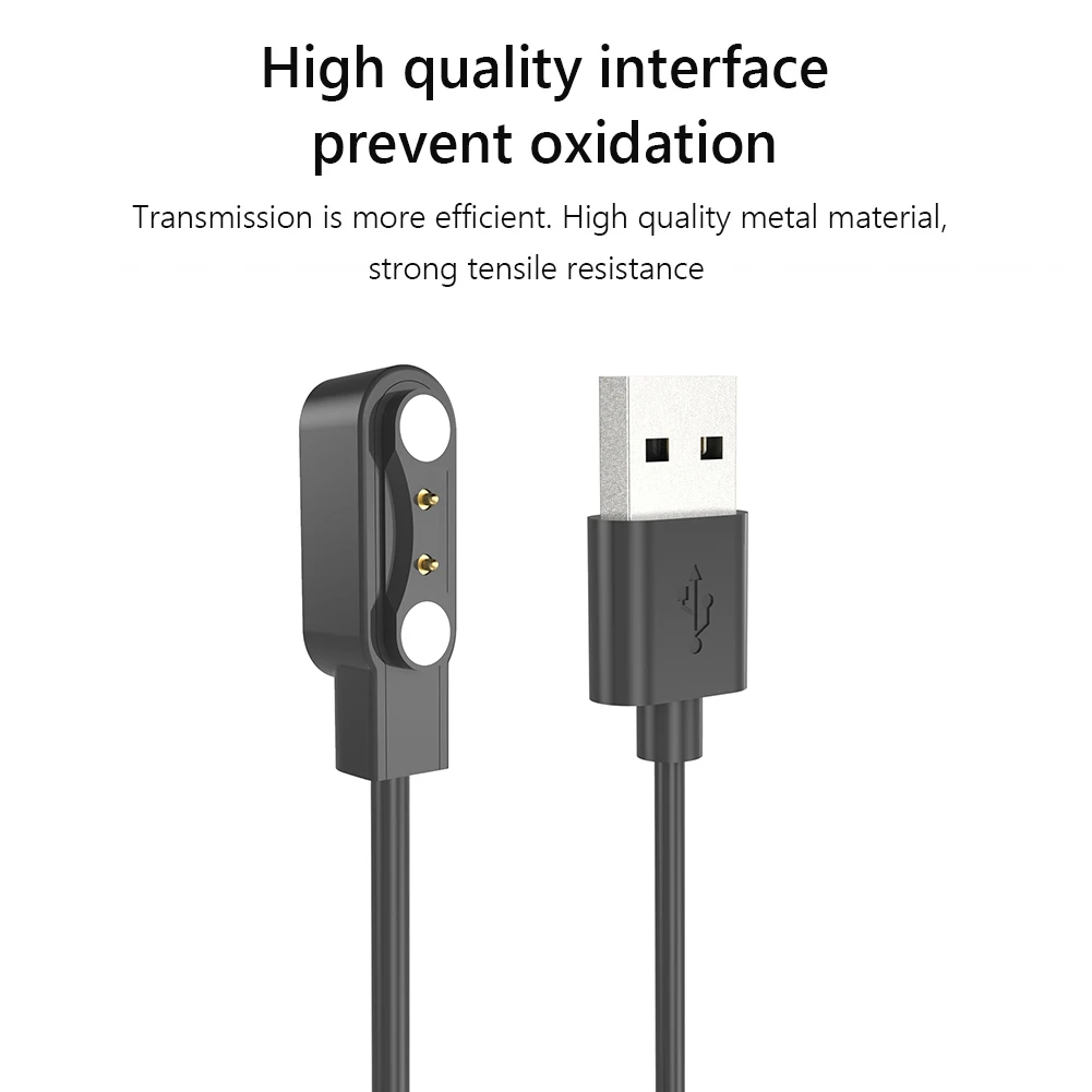마그네틱 USB 교체 충전기 코드, 스마트 워치 충전 케이블 도크 어댑터 액세서리, COLMI P8 MAX 2022, C60, C61, i20, i30