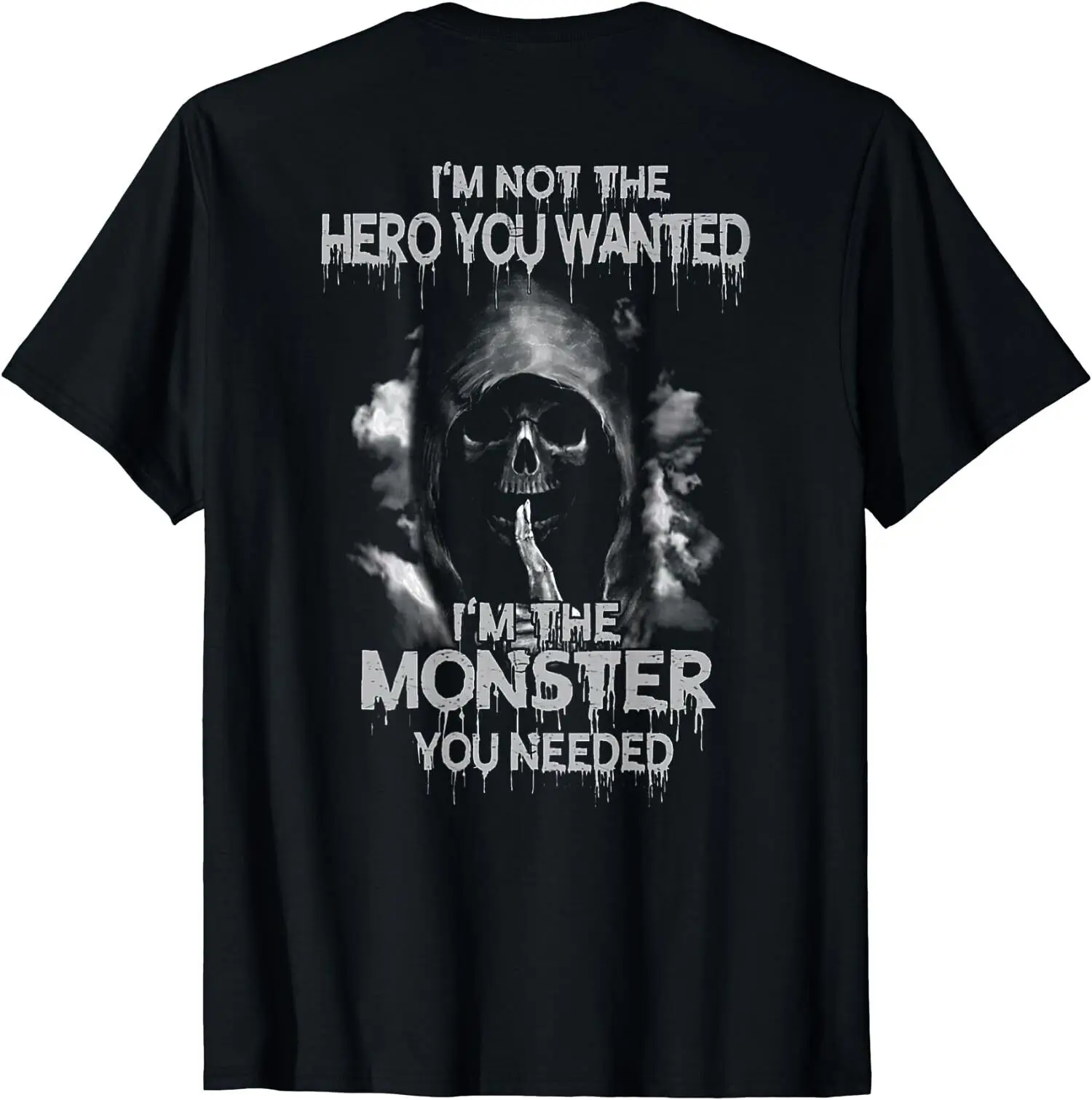 

Vintage Grim Reaper Not the Hero You Wanted I'm Monster T-Shirt