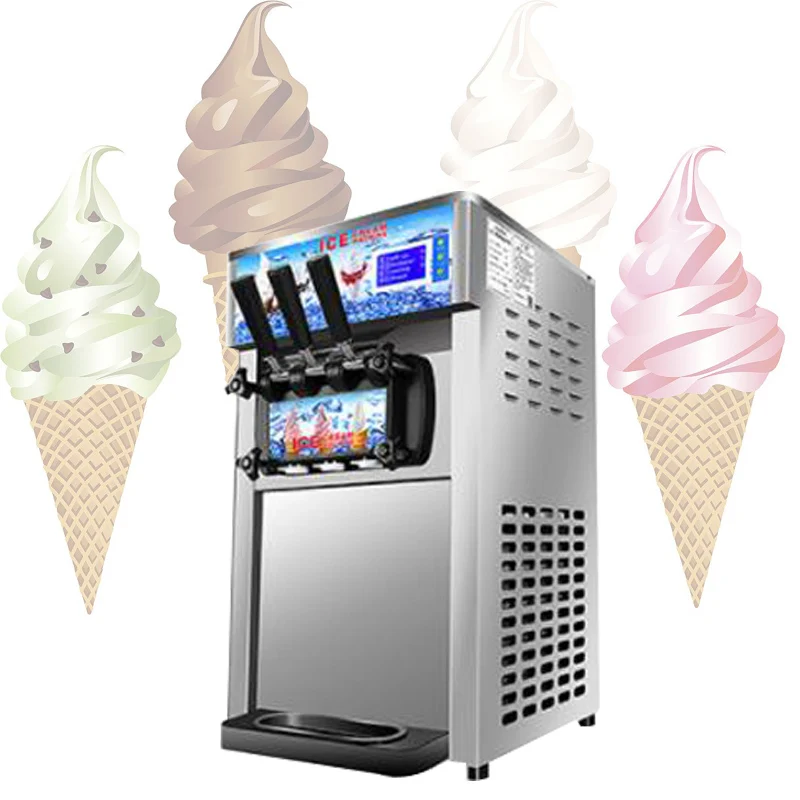 Commercial Desktop Desktop Ice Cream Machine Threeflavors Ice Cream